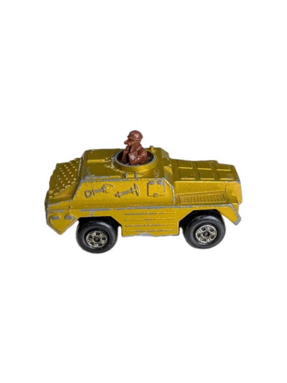 Lesney Matchbox Rolamatics No 28 Stoat Green Vintage 1973 Tank Military